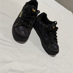 Guess and heelys  Black and Gold Kids Sneakers